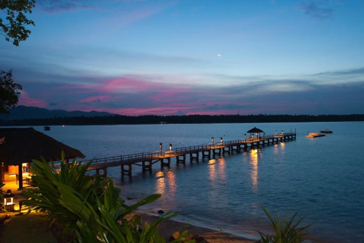Private Jetty at sunset